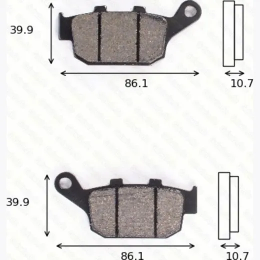 disk brake pads MCB 585 SH ABE approved