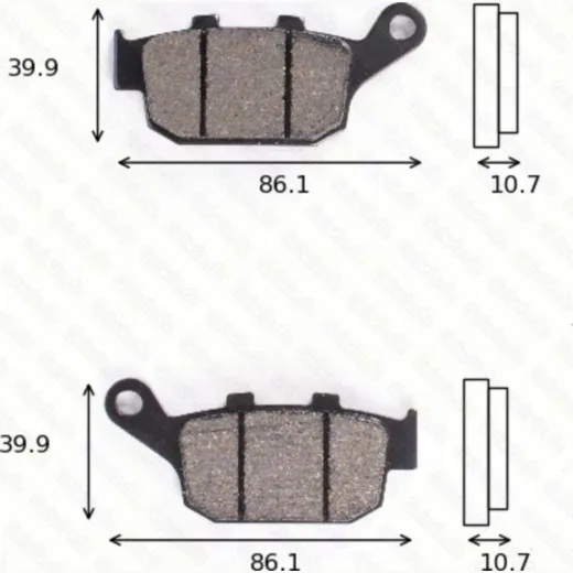 Disc brake pads MCB 585 SRM homologated