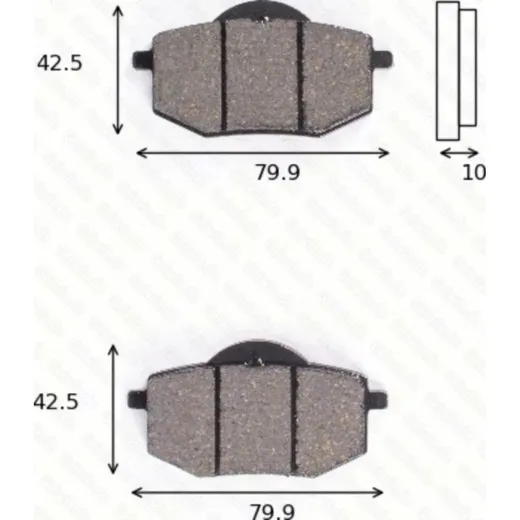 disk brake pads MCB 587 ABE approved