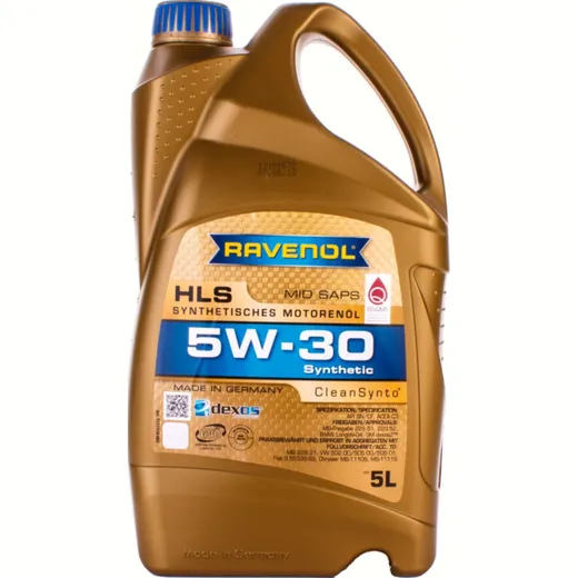RAVENOL 5 Liter Longlife HLS SAE 5W-30 Auto-Öl for Otto and Diesel motors