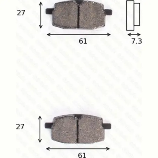 disk brake pads MCB 590 ABE approved