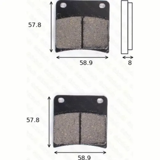disk brake pads MCB 591 SH ABE approved