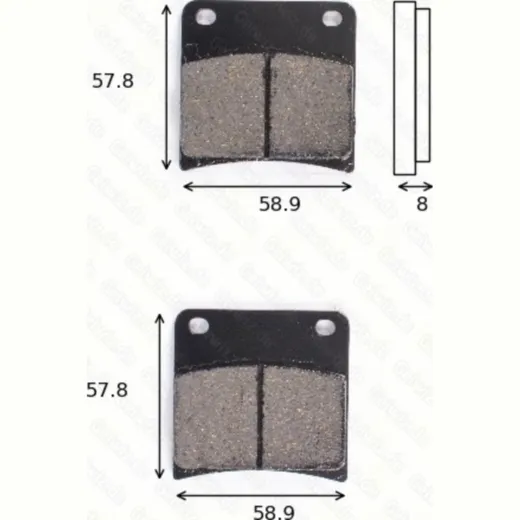 disk brake pads MCB 591 ABE approved