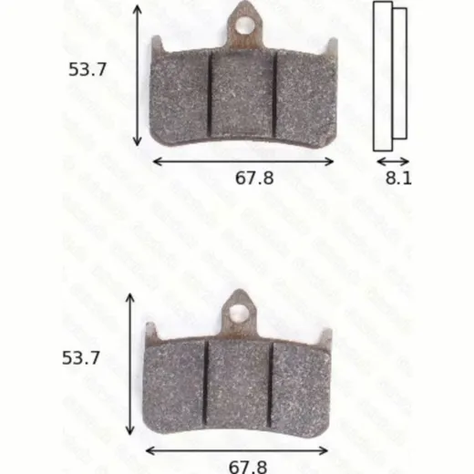 disk brake pads MCB 593 CRQ ECE R90 homologated