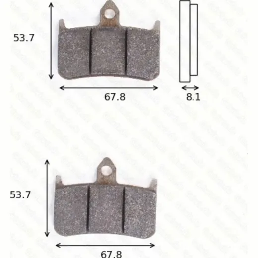 disk brake pads MCB 593 SRQ