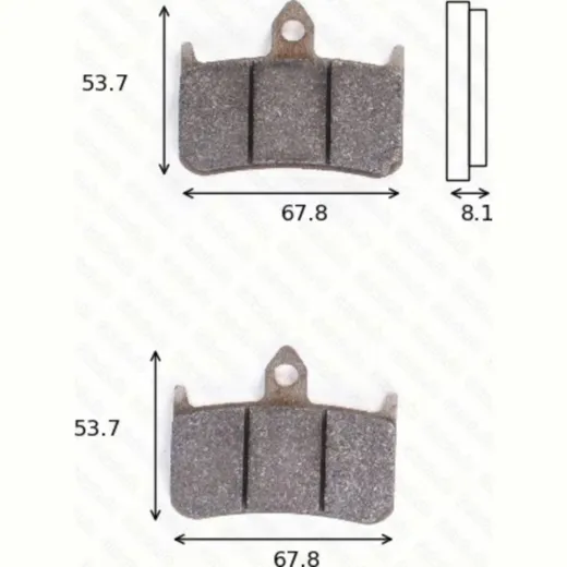 Bremsklötze Scheibenbremsbeläge MCB 593 mit ABE