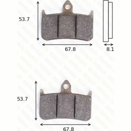 disk brake pads MCB 593 SV ABE approved