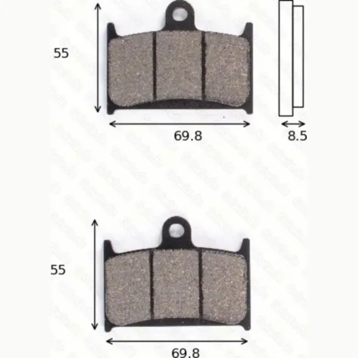 Bremsklötze Scheibenbremsbeläge MCB 595 mit ABE