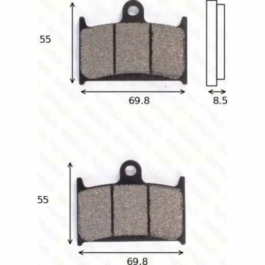 Bremsklötze Scheibenbremsbeläge MCB 595 SV mit ABE