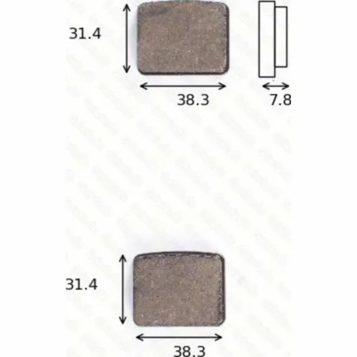 disk brake pads MCB 596 ABE approved