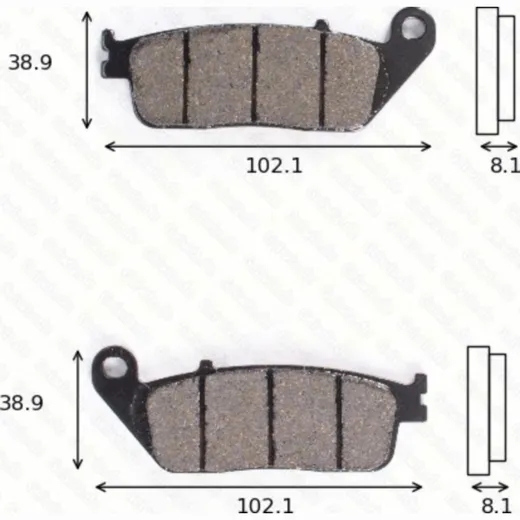 disk brake pads MCB 598 SV ABE approved