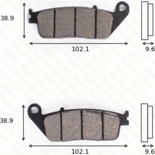 disk brake pads MCB 599 SH ABE approved