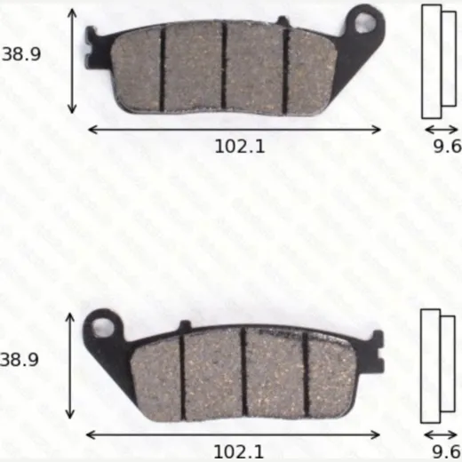 disk brake pads MCB 599 ABE approved
