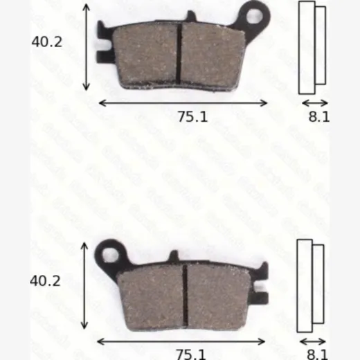 Disc brake pads MCB 601 homologated