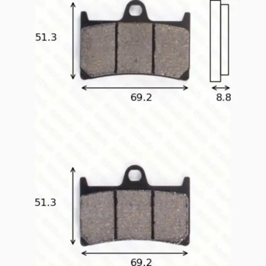 disk brake pads MCB 611 ABE approved
