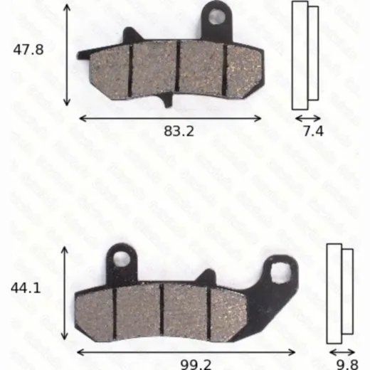 disk brake pads MCB 612 SH ABE approved