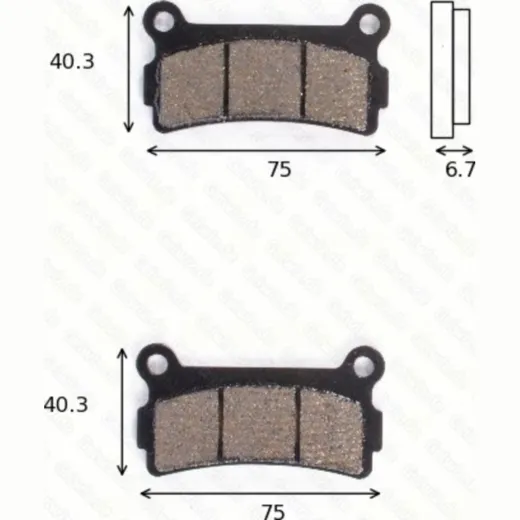 Bremsklötze Scheibenbremsbeläge MCB 613 LF mit ABE