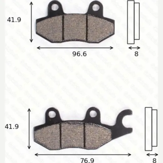 disc brake pad MCB 615 SH homologated