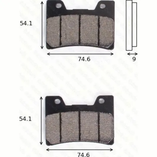 disk brake pads MCB 622 SV ABE approved