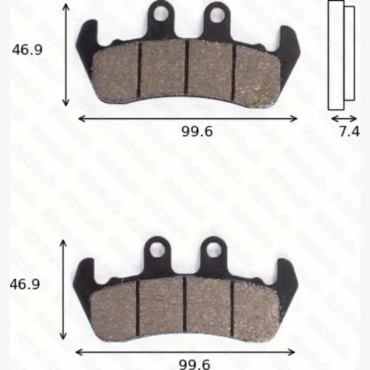 disk brake pads MCB 630 ABE approved