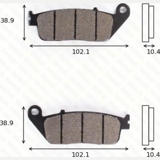 disk brake pads MCB 631 SH ABE approved