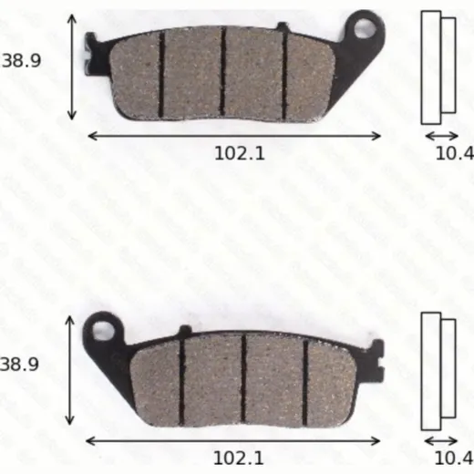 Disc brake pads MCB 631 SRM homologated
