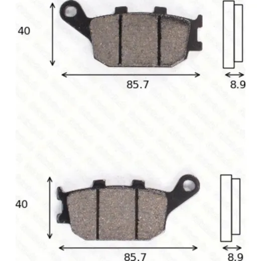 disk brake pads MCB 634 SH ABE approved