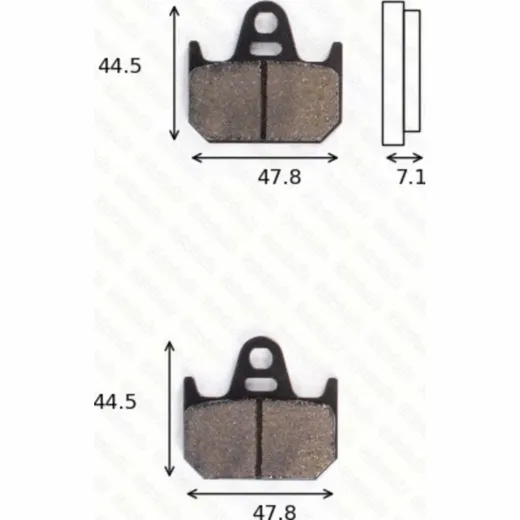 Disc brake pads MCB 636 homologated