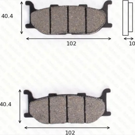 Disc brake pads MCB 640 SRM homologated