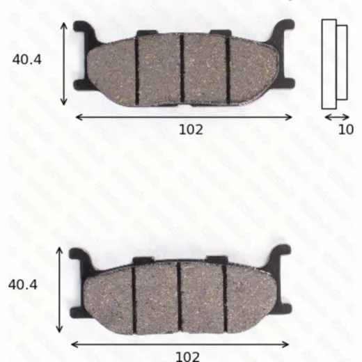 disk brake pads MCB 640 SV ABE approved