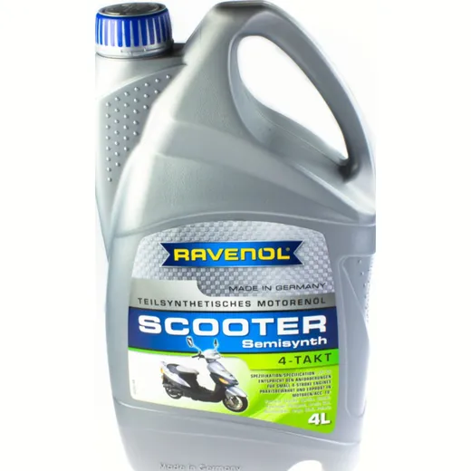 10W-40 4-stroke scooter oil part-synthetic 4L.