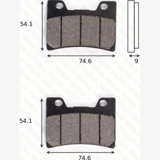 Bremsklötze Scheibenbremsbeläge MCB 642 SV mit ABE