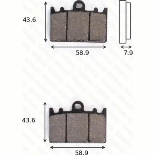 Bremsklötze Scheibenbremsbeläge MCB 643 mit ABE