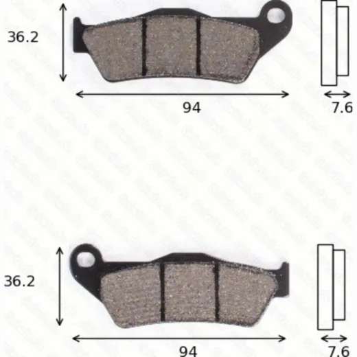 Bremsklötze Scheibenbremsbeläge MCB 648 EC mit ABE