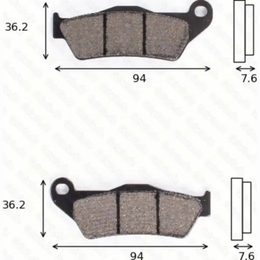 Bremsklötze Scheibenbremsbeläge MCB 648 RSI ohne ABE