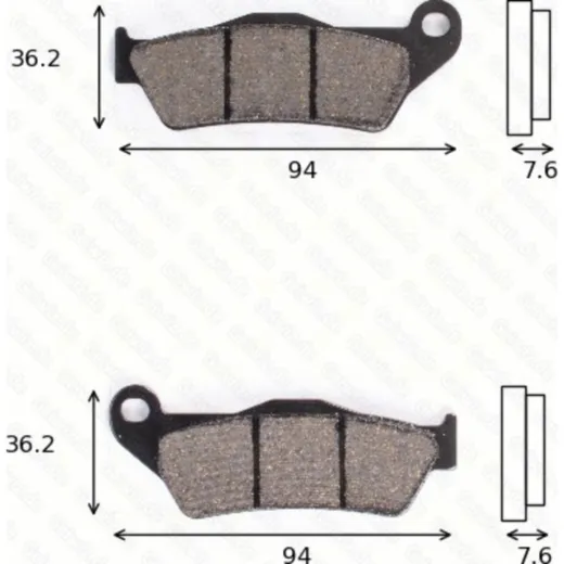 Disc brake pads MCB 648 SRM homologated