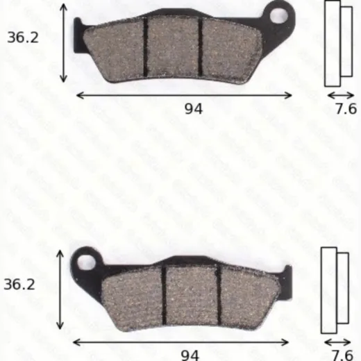 disk brake pads MCB 648 SV ABE approved