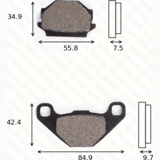 Bremsklötze Scheibenbremsbeläge MCB 657 mit ABE