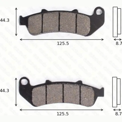 disk brake pads MCB 658 ABE approved