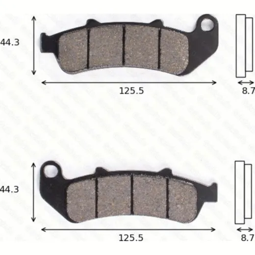 disk brake pads MCB 658 SV ABE approved