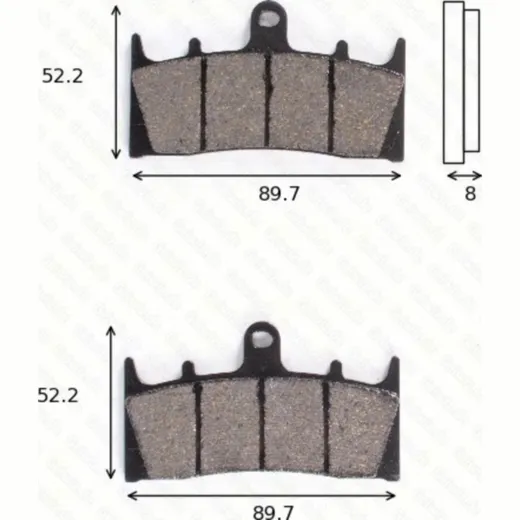 disk brake pads MCB 659 CRQ ECE R90 homologated