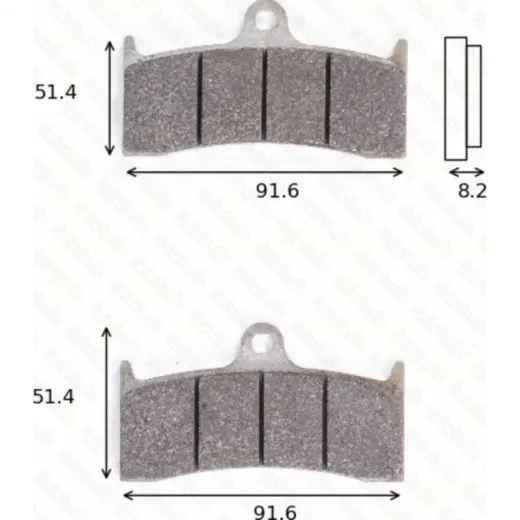 disk brake pads MCB 660 CRQ ECE R90 homologated