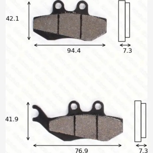 Disc brake pads MCB 664 EC homologated