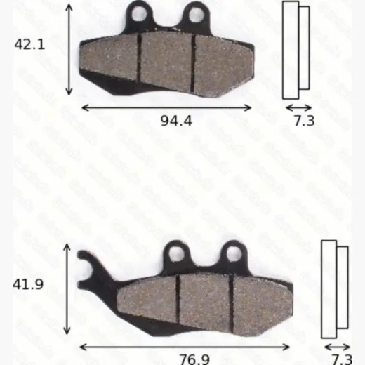 Bremsklötze Scheibenbremsbeläge MCB 664 mit ABE