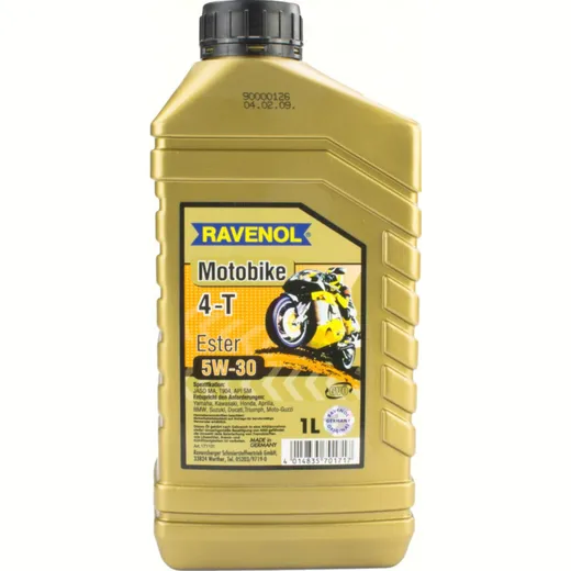 5W-30 vollsynthtisches 4-Takt-Motorradöl Ester 1L.