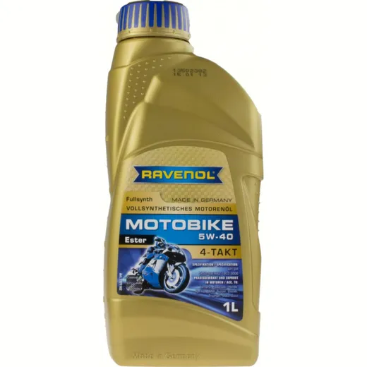 5W-40 fully synthetic 4-stroke motorbike oil Ester 1L.
