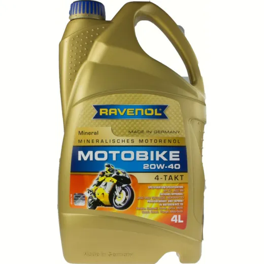 20W-40 4-Takt-Motorradöl mineralisch 4L.