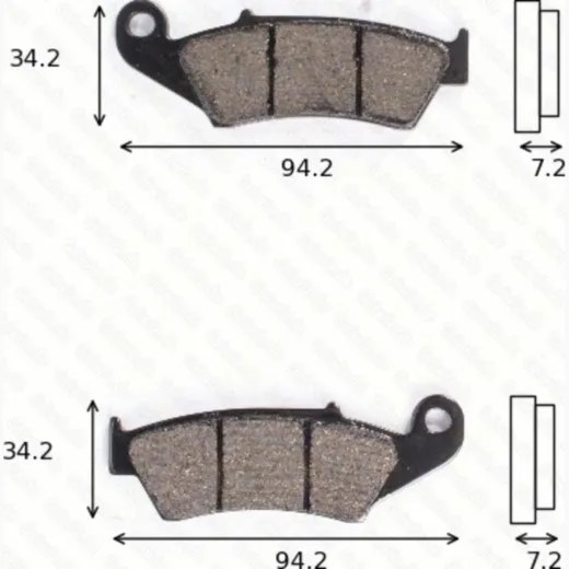 disk brake pads MCB 669 ABE approved