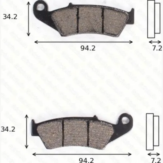disk brake pads MCB 669 SV ABE approved