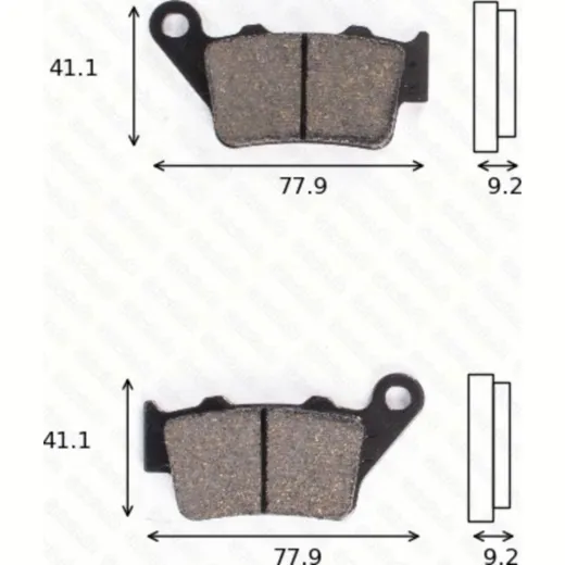 Bremsklötze Scheibenbremsbeläge MCB 672 mit ABE